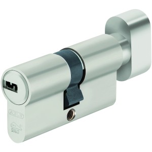 Abus Profilzylinder KD20NP Z30/K35 Nickel, Sicherheit für Haus- und Wohnungstüren.