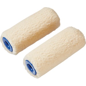 2er-Set LUX Filzwalzen, 6 cm breit, für Lackierarbeiten. Farbwalzen für gleichmäßigen Farbauftrag.