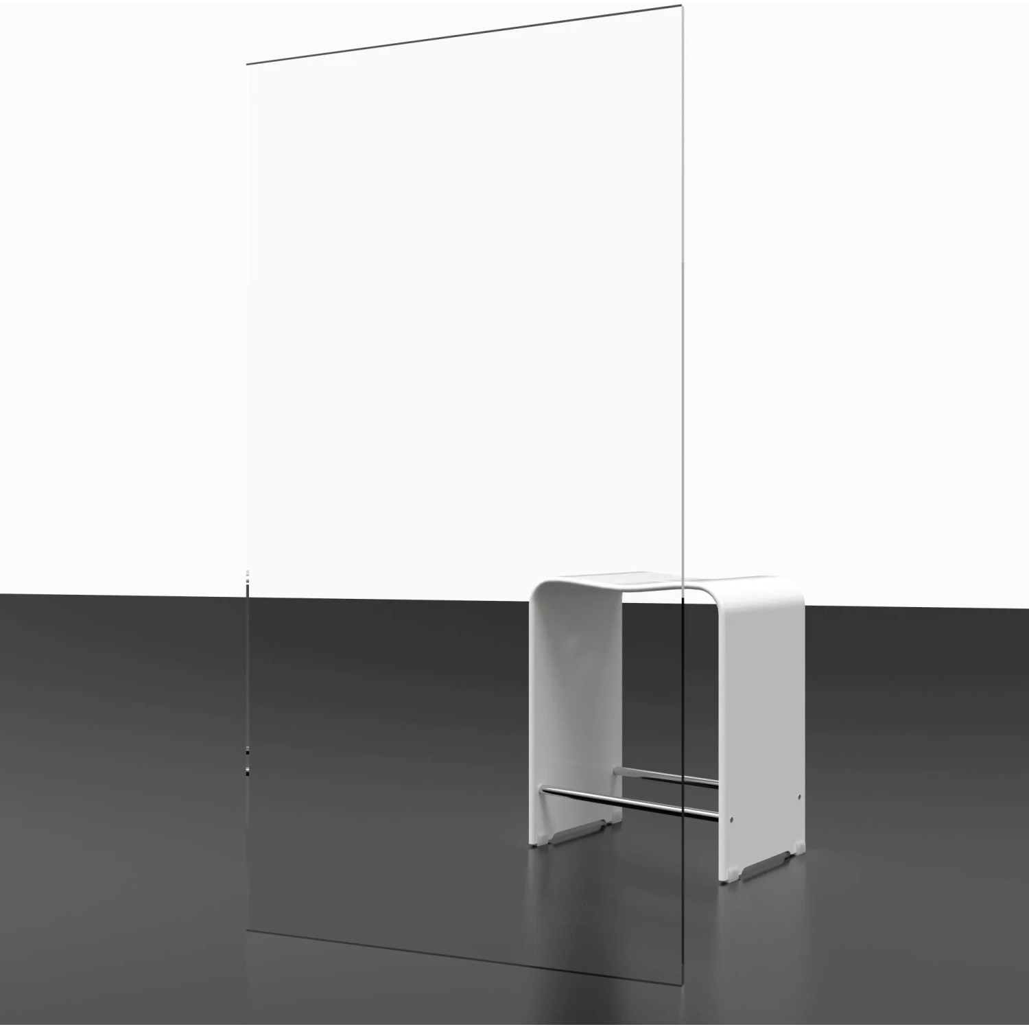 Schulte Eckeinstieg Kristall/Trend, 75x90cm, Chromoptik, klares Glas. Duschkabine mit Hocker.