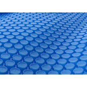 Blaue MCW Pool Abdeckung, Solarplane 400µm für runde Pools mit 4,57m Durchmesser.