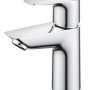 Glänzende Grohe QuickFix Waschtischarmatur Start Edge S mit Energiesparfunktion.