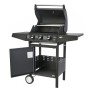 El Fuego Gasgrill San Angelo mit 3 Brennern, Unterschrank und Seitenablage.