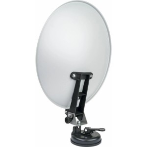 Schwaiger Camping Sat-Anlage mit Saugfuß, Ø 35cm, für mobilen Empfang auf Reisen.