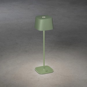 Grüne Konstsmide LED Tischleuchte Capri, ideal als Deko-Leuchte für Innen & Außen.