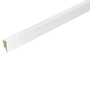 Sockelleiste Topline Nadelholz mit Clipfräsung 2.400 x 16 x 40 mm Gletscher Weiß