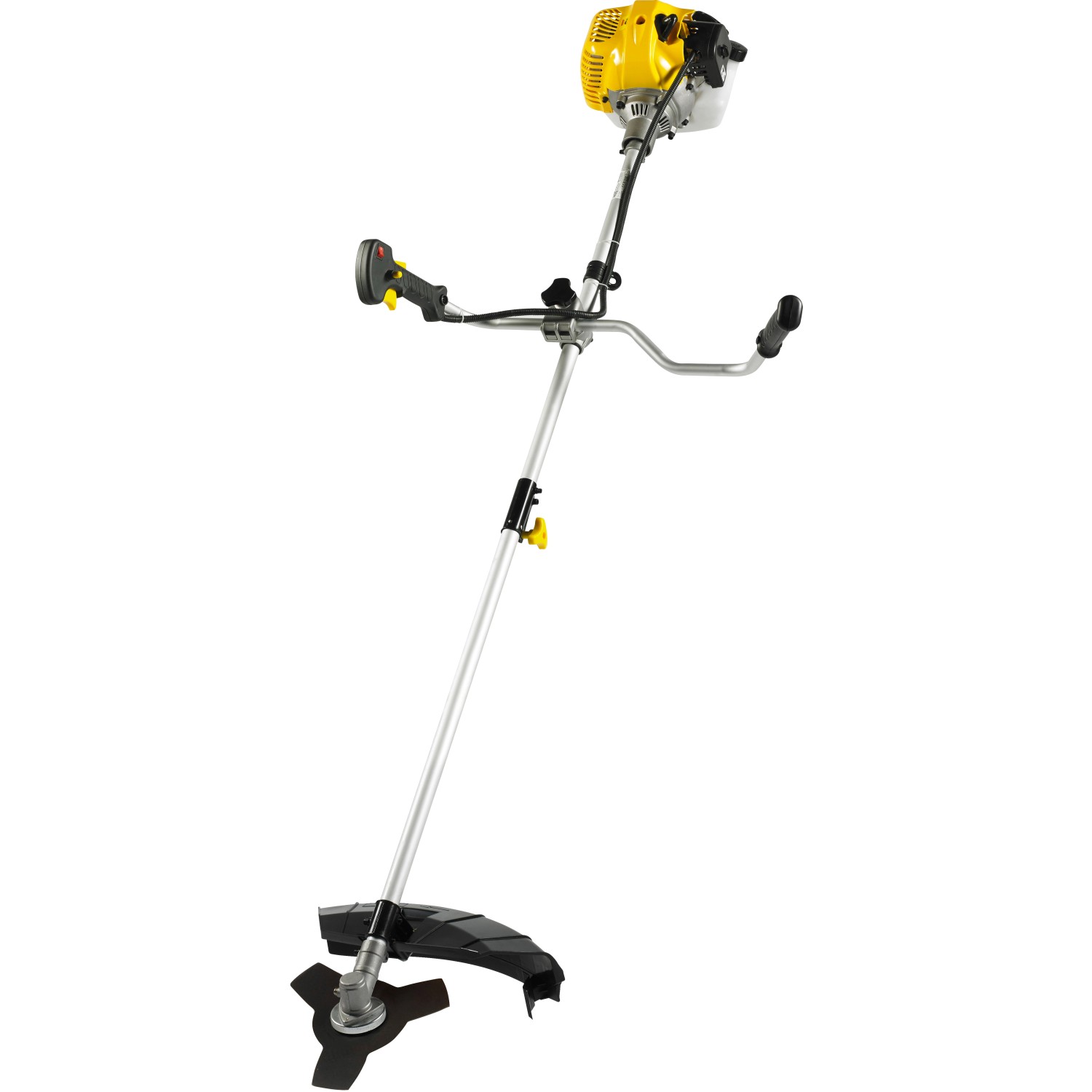 Texas Benzin-Freischneider BCU33S mit 2-Takt Motor, Messer und Fadenkopf.