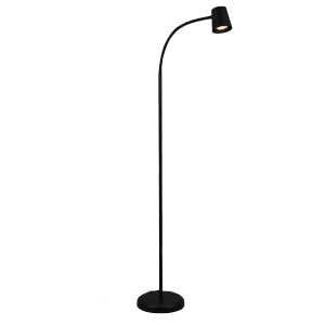 Brilo Stehleuchte Skriva Schwenkbar Fußtaster Schwarz 21 cm x 127,5 cm