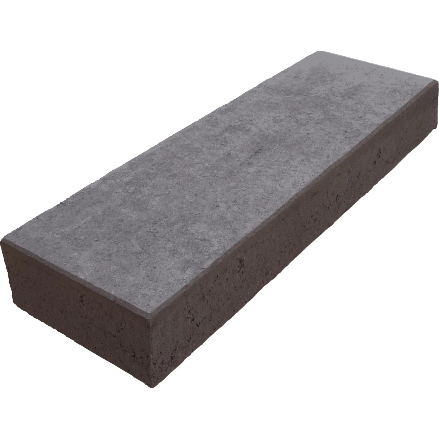 Anthrazit Blockstufe, 100x35x15 cm, für Treppen und Einfassungen im Außenbereich.