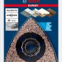 Bosch Expert Schleifplatte AVZ90 RT4, Ø 90mm für Multifunktionswerkzeuge. Schleifblatt mit Carbide Technology, Körnung 40.
