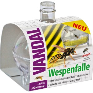 Vandal Wespenfalle: Giftfreie Falle für Terrasse und Garten zur Wespenbekämpfung.
