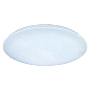 Weiße Trio LED-Deckenleuchte Nagano Ø 79 cm mit Sternenhimmel-Effekt.