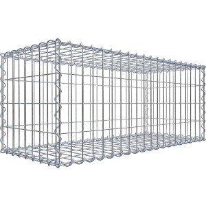Gabiona Gabionenkorb 40 cm x 100 cm x 40 cm Maschenw 5 cm x 10 cm