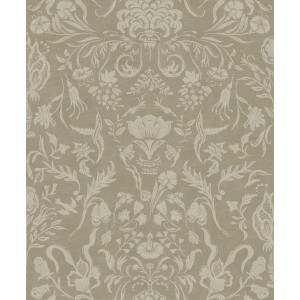 LOOKS by Wolfgang Joop Vliestapete Majestic Damask in Braun mit floralem Muster.