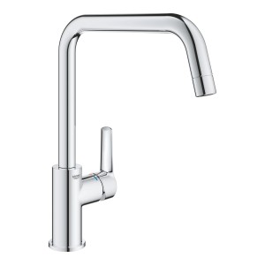 Grohe QuickFix Spültischarmatur Start mit U-Auslauf, Chrom-Einhebelmischer für die Küche.