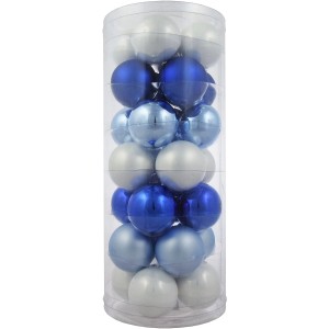 Vitbis Weihnachtskugeln Ø 6 cm 28 Stück Arctic Mix