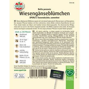 Sperli Saatgut Wiesengänseblümchen SPERLI's Tausendschön