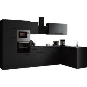 Respekta Winkelküche Oliver 340 cm Grau Matt