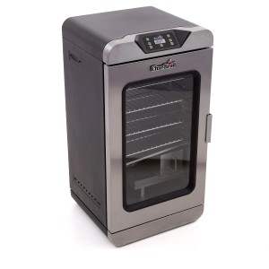 Char-Broil Elektro-Räucherofen Digital Smoker mit Edelstahl-Räucherrosten und LED-Display.