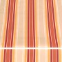 Gestreifte Gelenkarmmarkise Star Fix in Orange-Rot, 300x250 cm, für Terrasse und Balkon.