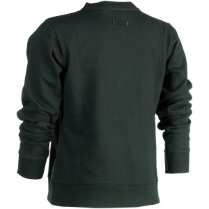 Schwarzer Herock Sweater Hemera für Damen, Größe L, Arbeitskleidung mit Rundhalsausschnitt.