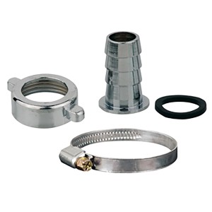 Kirchhoff Schlauchverbinder-Set: Halbe Schlauchverschraubung, Schlauchklemme, Dichtung.