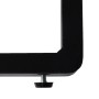 Detailaufnahme vom Gestell des Lounge-Sessels mit verstellbarem Bodenschoner.