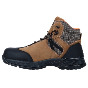 New Balance Allsite S3 Sicherheitsstiefel in Braun-Schwarz, Größe 47,5. Arbeitsschuh mit Zehenkappe und Fersenstütze.