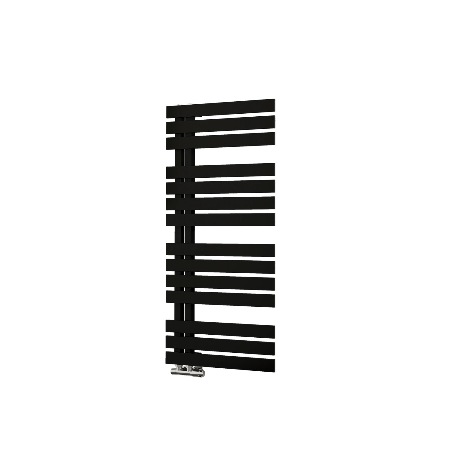 Schulte Design-Heizkörper Breda, 477 W, Anthrazit, mit horizontalen Heizstäben.