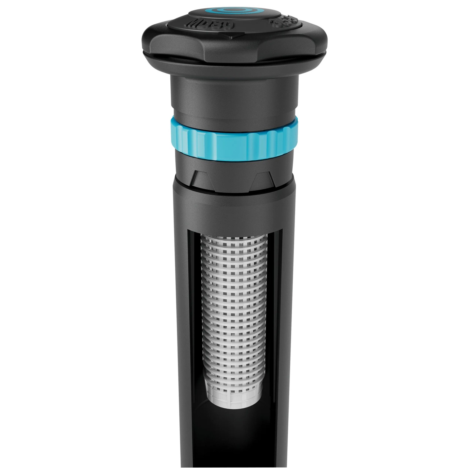 Gardena Versenkregner MD80 für Rasenbewässerung bis 80m², Detailansicht des Filters.