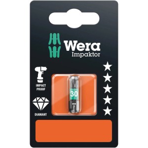 Wera Diamant Bit TX30, 25mm, Impaktor, geeignet für Schlagschrauber, mit Diamantpartikelbeschichtung.