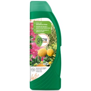 GROW by OBI Zitrusdünger, 500ml Flasche für Kübelpflanzen.