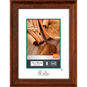 Rustikaler, brauner OBI Holz-Wechselrahmen, 13x18 cm, FSC®-zertifiziert.