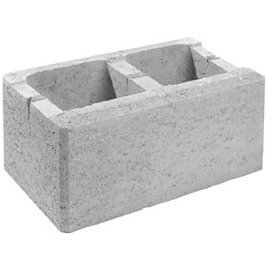 Premac Mauer Preblok Normalstein Grau 40 x20 x 20 cm