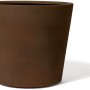 Rostfarbener Kirschke Pflanztopf Pure Line Ilford, Ø 38 cm, aus robustem, UV-beständigem Kunststoff.