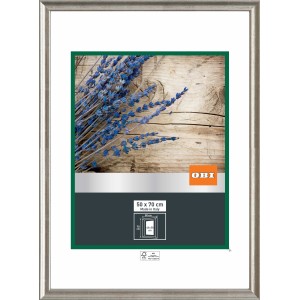 OBI Holz-Wechselrahmen Silber, 50x70 cm, FSC®-zertifiziert. Bilderrahmen für Fotos und Drucke.