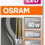 Osram E14 LED Lampe in Tropfenform, 4,8W, dimmbar, warmweiß.
