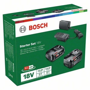 Bosch Akku-Set Power4All 18V mit 2 Akkus (2Ah & 3Ah) und Ladegerät AL18V-20.
