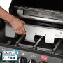 Detailaufnahme des Enders Gasgrill Monroe Pro 3 SIKR Turbo Shadow mit Simple Clean System.
