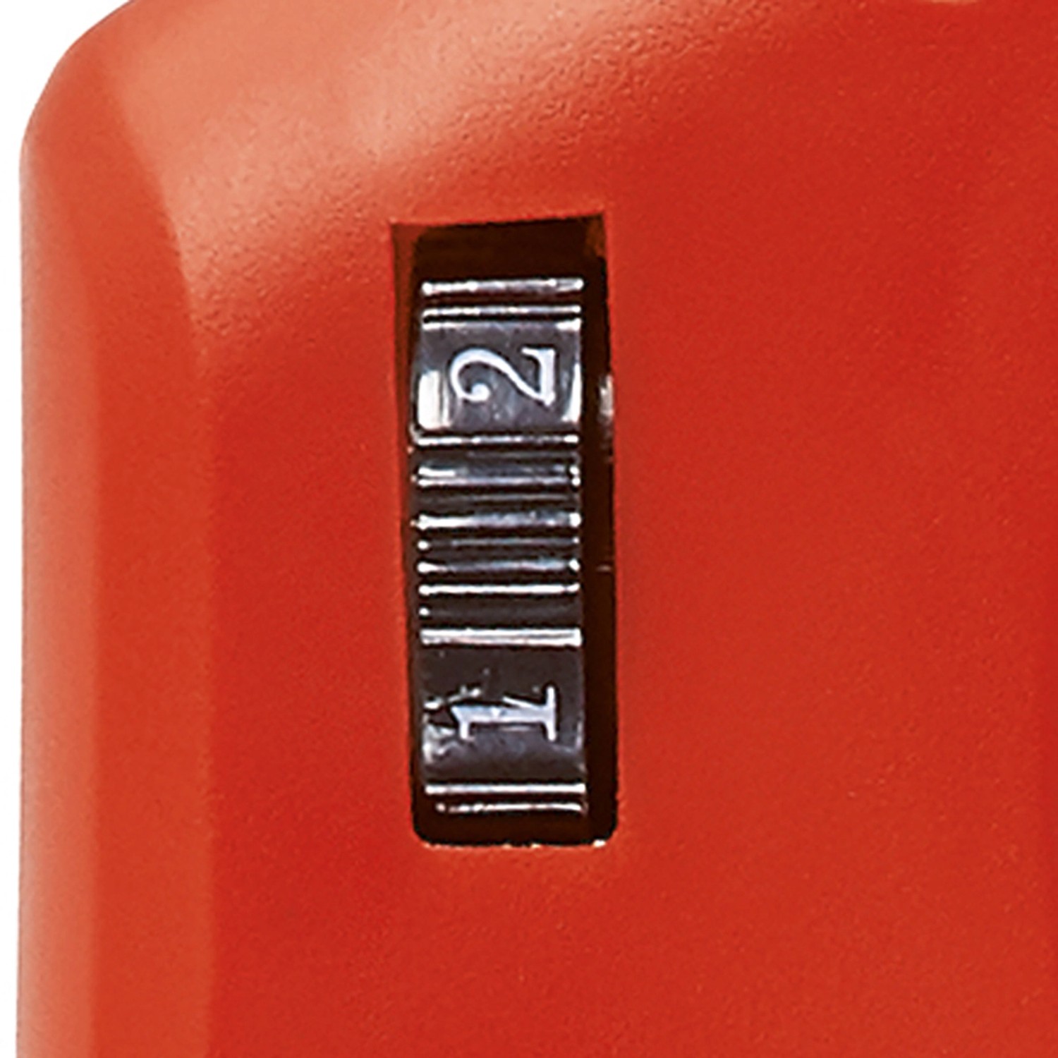 Detailaufnahme: Drehzahlregler (Stufe 1-2) am Einhell Elektro-Laubbläser GC-EL 3024 E.