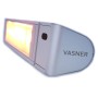 Vasner Teras X20 Infrarot-Heizstrahler, 2000W, Silber. Terrassenheizer mit Fernbedienung und Ultra Low Glare.