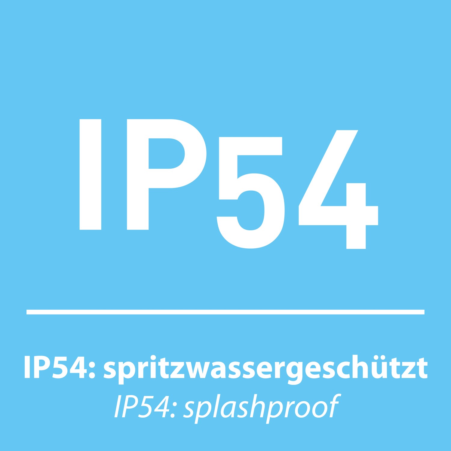 Symbol IP54: Just Light LED-Tischleuchte Euria ist spritzwassergeschützt.