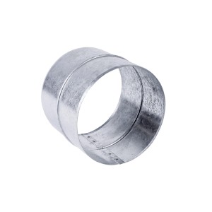 Schlauchverbinder System 150, verzinkt, für Flachkanalsysteme und Rundrohrsysteme.