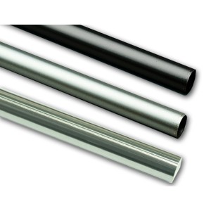 Gardinia Wandlager Memphis Edelstahloptik, 2er-Pack für Stilgarnituren.