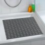 Graue Wenko Duscheinlage Arinos 54x54 cm in Dusche, mit Rutschstopp und Saugnäpfen.