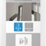 Artiteq Befestigungsset für Click Rail Alu Bilderschiene, inkl. Clips, Endkappen und Eckverbinder.