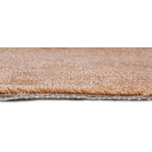 Detailansicht: Kupferfarbener Teppichboden Frisee Glasgow als Meterware.