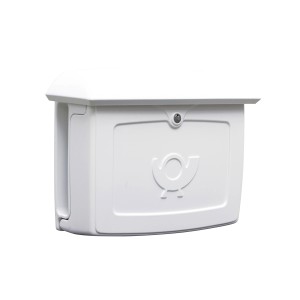 Weißer Burg Wächter Briefkasten Malmö 889 mit Zeitungsfach.