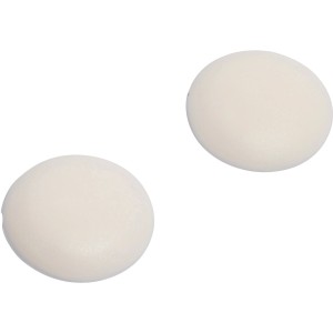 2 weiße, selbstklebende OBI Tür-Anschlagpuffer, Ø 60 mm, zum Schutz von Wänden.