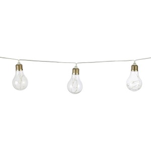 Solarlichterkette mit Glühbirnen