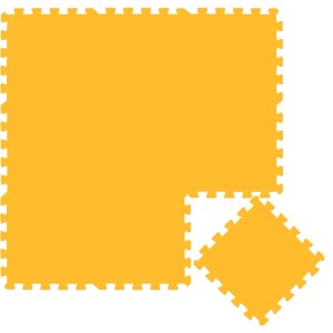 LittleTom Baby & Kinder Puzzlematte 30 x 30 cm 9 Stück Gelb